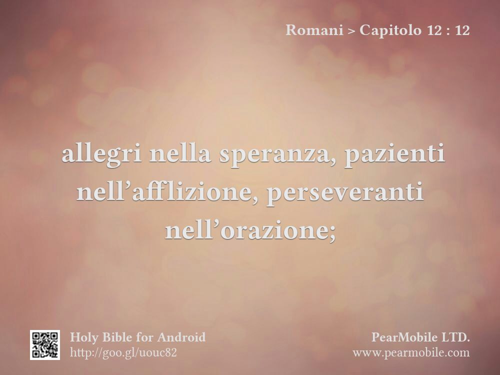 Romani, Capitolo 12:12